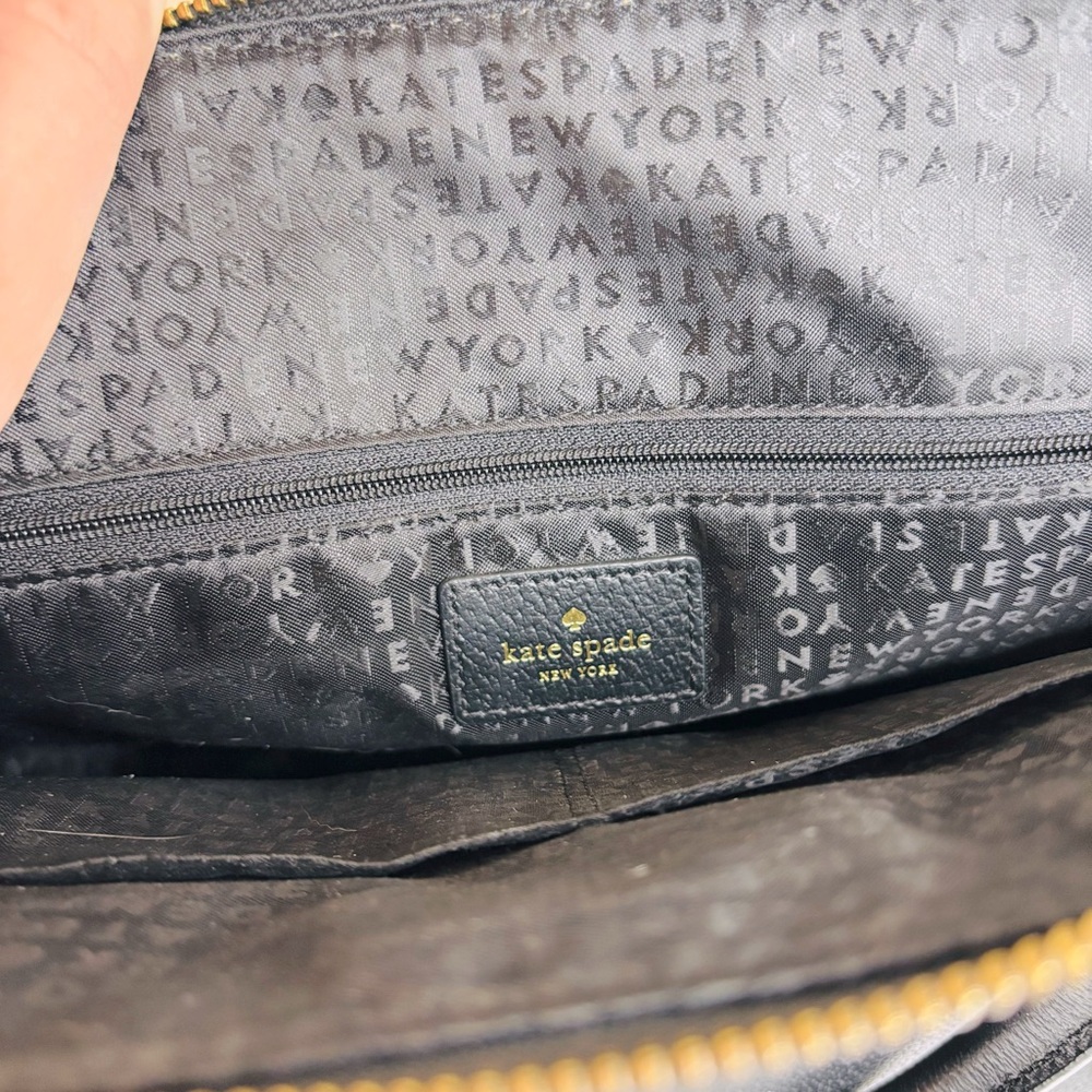 Kate Spade Grove Street Carli‎ NWT Black Leather Handbag WKRU4192 - Picture 10 of 11